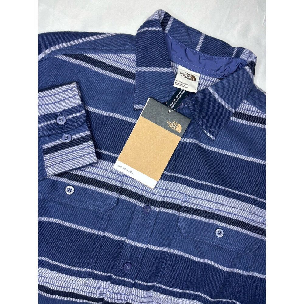 The North Face Arroyo Long Sleeve Flannel Shirt Cave Blue Men Size Small $90 NWT